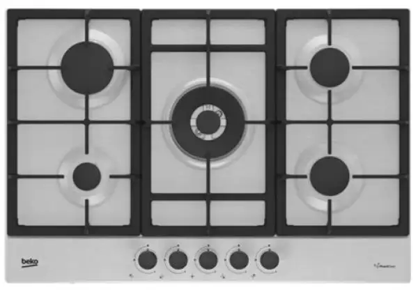 Click Here To Enlarge This Photo Of Beko 5 Burner Gas hob&period; HIAW7225XE